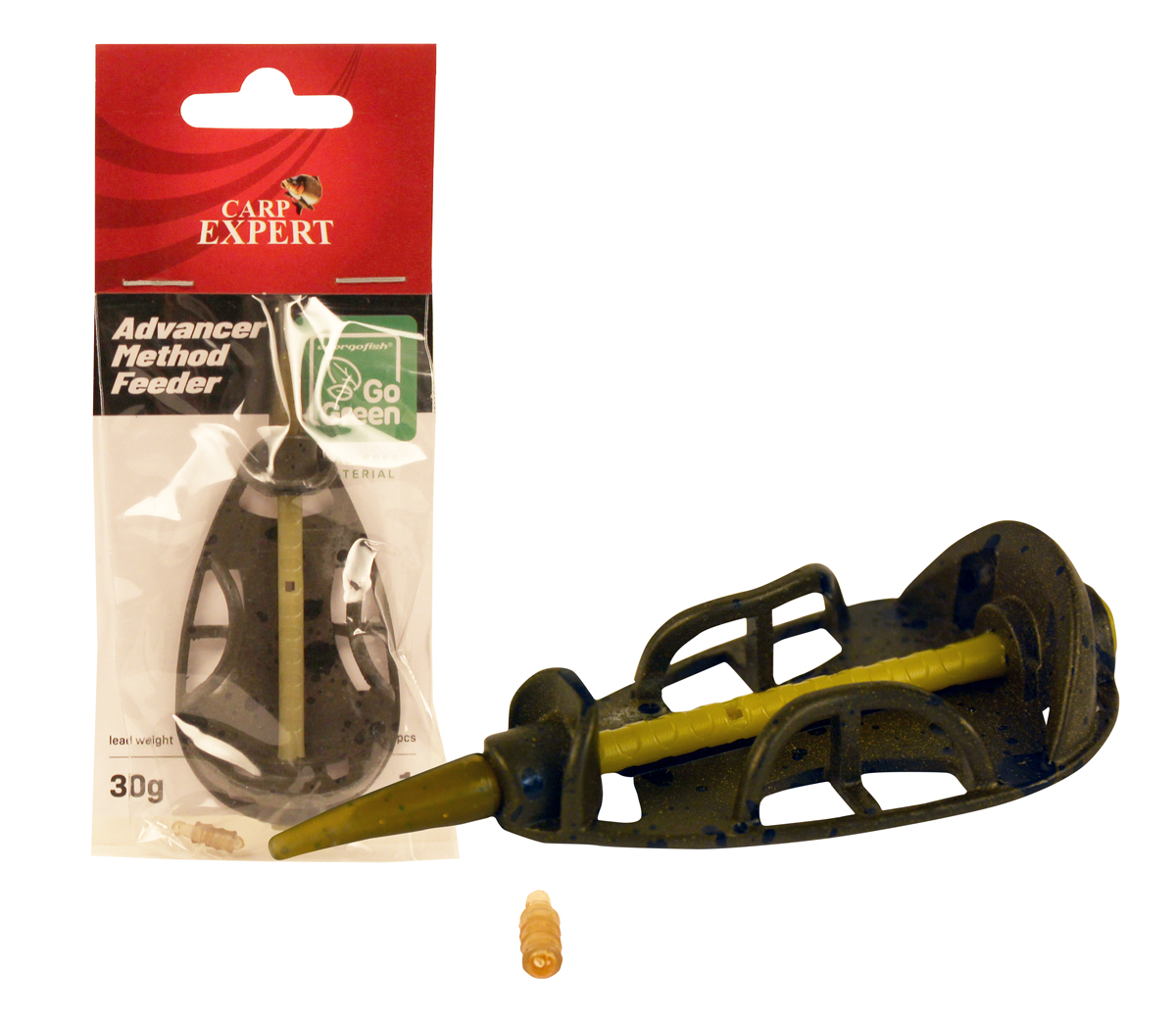 CARP EXPERT ADVANCER METHOD FEEDER KOSÁR GO GREEN CINK ÖTVÖZET