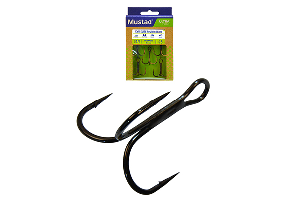 MUSTAD NP ROUND BEND TREBLE HOOK 6 6DB/CSOMAG