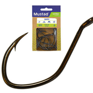 MUSTAD ULTRA NP SINGLE CATFISH, BLACK NICKEL 3/0 8DB/CSOMAG